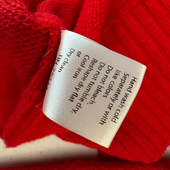 Bartolini Womens Wool Cashmere Tunic Sweater Size M Italian Luxury Cozy Red - Picture 5 of 8